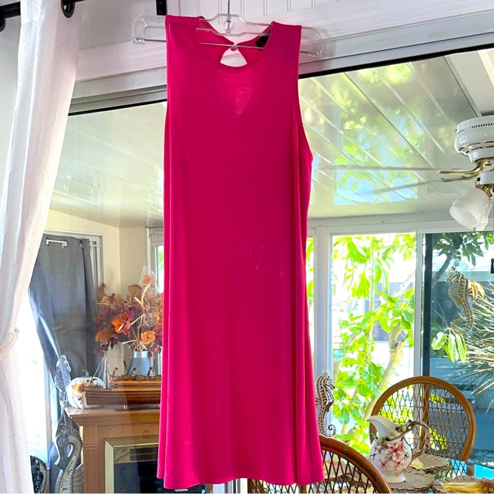 Vibrant Pink Sleeveless Dress